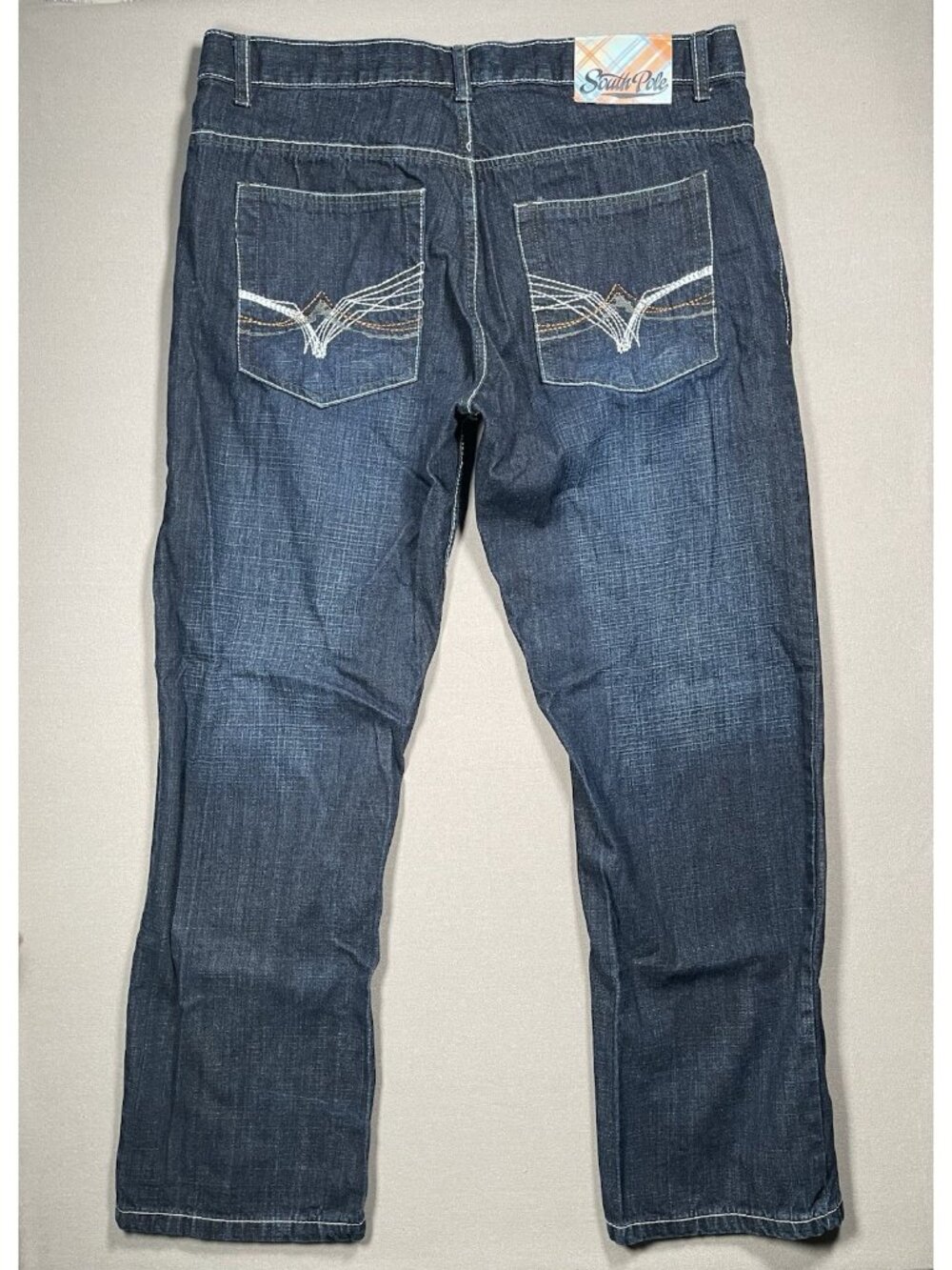 Southpole Vintage Wide Leg Baggy Dark Wash Denim Jeans - Men Size 40 X 32